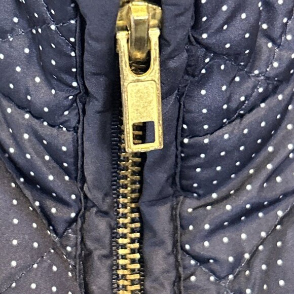 Cambridge Navy Blue Quilted Vest Sz Large Zip Front Lightweight Layering Jacket - Picture 4 of 10